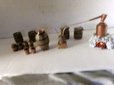 G Scale Moomshine Still w/Working Flickering Fire