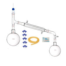 1000ml,24/40,Glass Distillation Apparatus,New Lab Vacuum Distill Glassware Kit