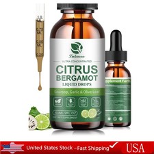 200mg Citrus Bergamot Liquid Drops - High Absorption - Cholesterol Lo...