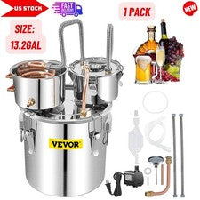 Alcohol Still 13GAL/50L, Alcohol Distiller w/ Thumper Keg Distillery Kit Brewing