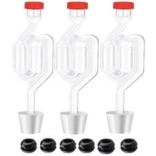 3ct. Twin Bubble Airlocks Set, for Fermenting,Air Lock Ferment for...