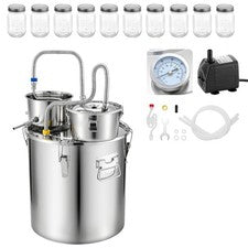 Uimoso 13.2GAL Water Alcohol Distiller Wine Home Brewing Kit Moonshine Still