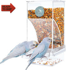 Bird Parrot Feeders, No Mess Automatic Cage Feeder Dispenser Food Container, Au