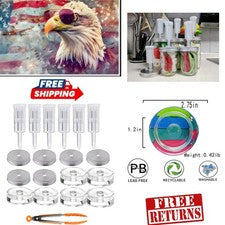 Complete Home Fermentation Kit - 6 Steel Lids, Weights & Silicone Tongs Included