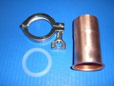 Keg, Easy, Moonshine, Copper Still 2" Pipe Column Adapter Tri Clamp alcohol