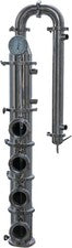 4" 4 Plates Stainless Steel Flute Column Windows, Hoses, Condenser, Parrot & All