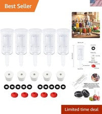 Complete 5-Piece Airlock Fermentation Kit - Perfect for Home Brewing Success