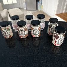 8 Empty 50 ML JARS MIDNIGHT Moonshine Liquor Bottle Bottles