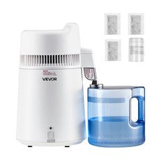 VEVOR 6L Water Distiller Home Countertop Purifier Machine 900W Plastic Stainless