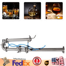 51MM Stainless Still Moonshine Reflux Distilling Column Fits For DIY Beer Wine!