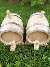 Set of 2 x 3L oak barrels, best deal ever