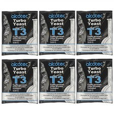 Alcotec Turbo Yeast Classic T3 120g (Pack of 6)