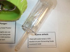 10 pack 3 piece wine style fermentation airlock.Airlocks only