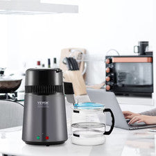 VEVOR 750W Countertop Water Distiller 6.3 Gal 304 Stainless Steel Purifier