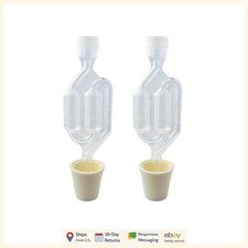 2-Pack Fermentation Airlocks with Stoppers for Kombucha and Mead Brewing