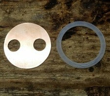 32oz Copper Wide Mouth Mason Jar disk +Gasket ➜ 3/4" Moonshine Infusion Thumper