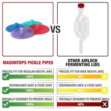 Home Fermentation Made Simple - Wide Mouth 4pk
