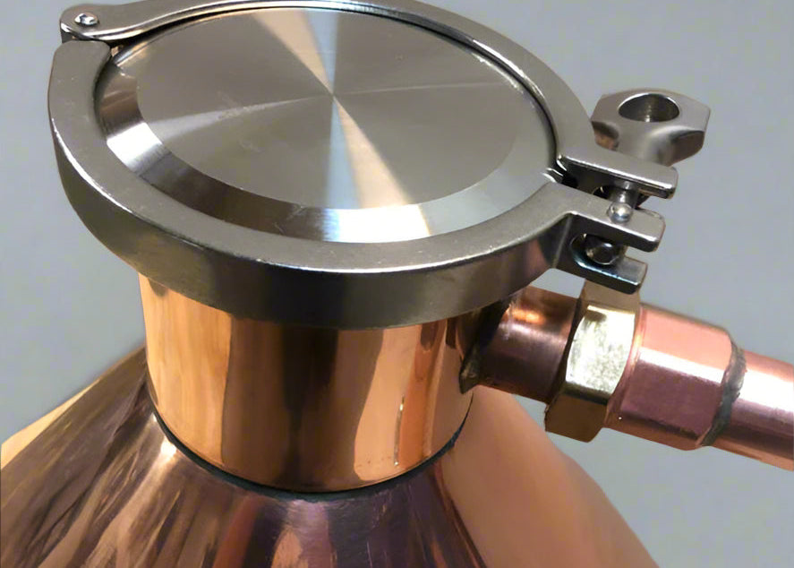 20 Gallon Copper Moonshine Still 220V Electric With Quick Clamp Cap and Thumper Infusion Port