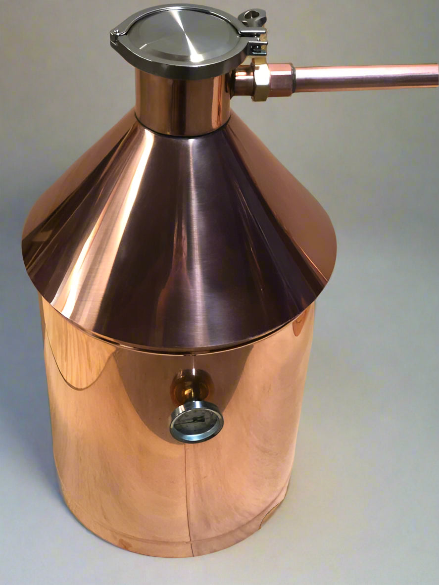 20 Gallon Copper Moonshine Still 220V Electric With Quick Clamp Cap and Thumper Infusion Port