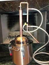 Copper Alcohol Moonshine Ethanol Still E-85 Reflux HD8 Gallon Stainless Boiler