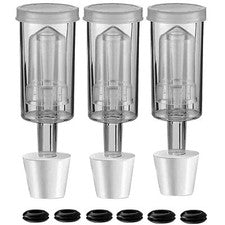 3Pcs Airlock Set for Brewing Wine Making Kimchi -3 Airlock+3 Stoppers+6 Grommets