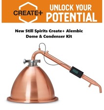New Still Spirits Create+ Copper Alembic Pot Still Dome and Condensor Kit