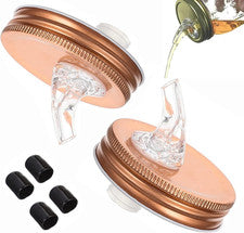 Moonshine Lid,Mason Jar Pour Spout Lids for 2.75 Inch Regular Mouth