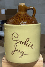 Monmouth Pottery .....Antique Moonshine Jug Cookie Jar ~ Excellent!