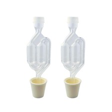 2 Pack Automatic Clear Airlock Bubbler Bottle Opener for Fermentation