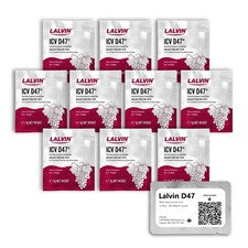 Lalvin D47 Wine Yeast (10 Pack) - Make Cider 0.18 Ounce (Pack of 10)