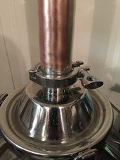 Alcohol Distilling Moonshine Keg Column 2" x 48" Copper & Stainless DIY Kit