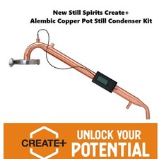 New Still Spirits Create+  Alembic Pot Still Copper Condensor Kit