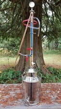 Copper Moonshine Still Distiller Reflux Column - 2 Piece Column 2"
