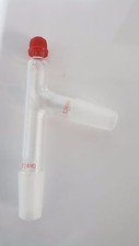 Lab 3-way Distillation Adapter With thread Plastic Screw Thermometer  24/40 new