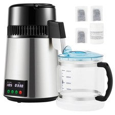 1.1 Gal Water Distiller, 0.3 Gal/ H, 750W Distilled Water Maker Machine 0 - 99H
