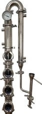 3" 4 Plates Stainless Steel Flute Column Windows, Hoses, Condenser, Parrot & All