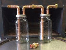 2-3/4” Mason Jar Thumpers, For Wide Mouth 1/2 Gallon Mason Jars, With Fittings