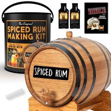 DIY Spiced RUM MAKING KIT Complete w/ 1 Liter Oak Aging Barrel +2 Spiced Essence