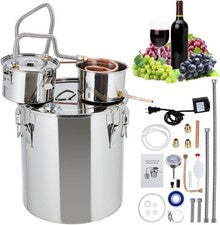 Alcohol Still 13.2 Gal Water Alcohol Distiller Spirits Kit With Circulating Pump