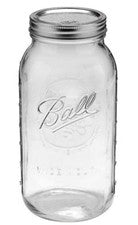 1/2 Gallon Mason Jar 64 Oz Ball Half gal Wide Mouth Canning or Moonshine Thumper