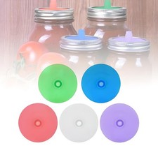 5PCS Mason Jar Fermenting Lid Silicone Waterless Airlock Auto Vent Mold Free New