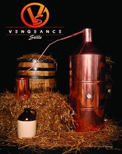 40 GALLON COPPER MOONSHINE STILL with CONDENSER WORM FROM VENGEANCE STILLS