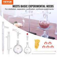Lab Distillation Kit, 14 pcs Set of Glassware Equipment