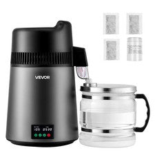 VEVOR Water Distiller 1.6 Gal Home Countertop Purifier 900W Stainless Steel Body