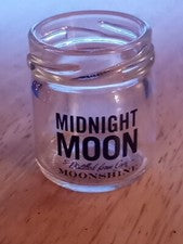 20 MIDNIGHT MOON MASON JAR SHOT GLASSES BAR SOUVENIR MOONSHINE DISTILLED CORN