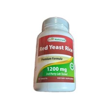 Best Naturals Red Yeast Rice 1200 Mg 60 Tablets (Citrinin Free) EXP 09/28