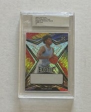 2022 Leaf Exotic Pre-Production Proof Diagonal Shimmer Parrot Caleb Love 1/1