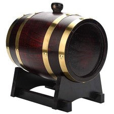 Oak Barrel, 1.5 liter Vintage Wooden Barrel Wood Oak Timber Wine Barrel Mini ...