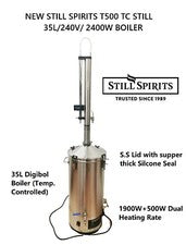 New Still Spirits 35L/240V/2400W Create+ T500 TC S. Steel Reflux Still Kit