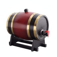 Wooden Wine Barrel Solid Wood Oak Aging Barrel Artisanal for Restaurant